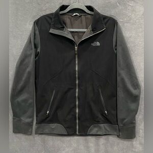 North Face Kadet Full Zip Black Jacket Men’s Size Small Lightweight Track Logo